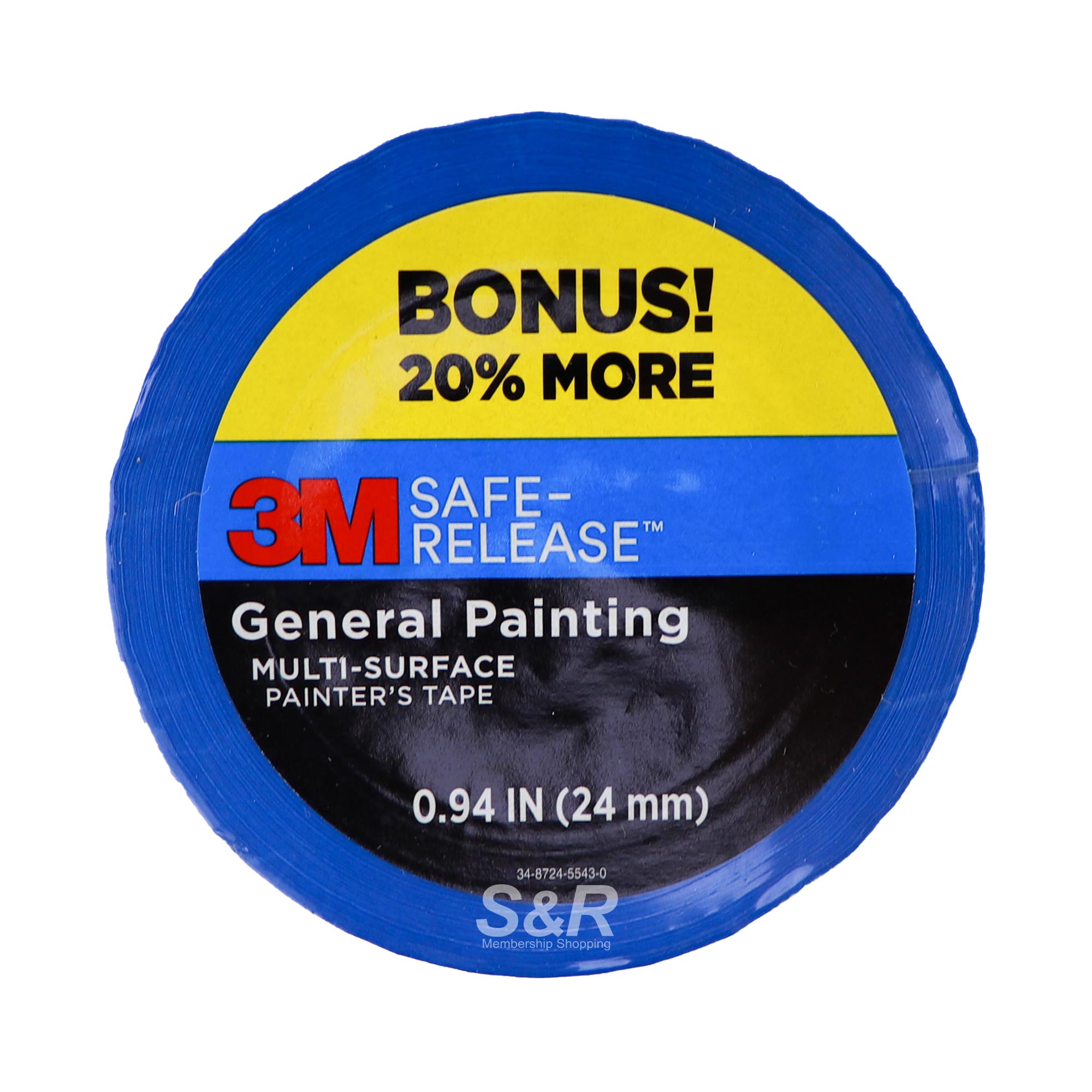 3M Safe-Release General Painting Multi-Surface Painter's Tape 1pc 3M Safe-Release General Painting Multi-Surface Painter's Tape 1pc
